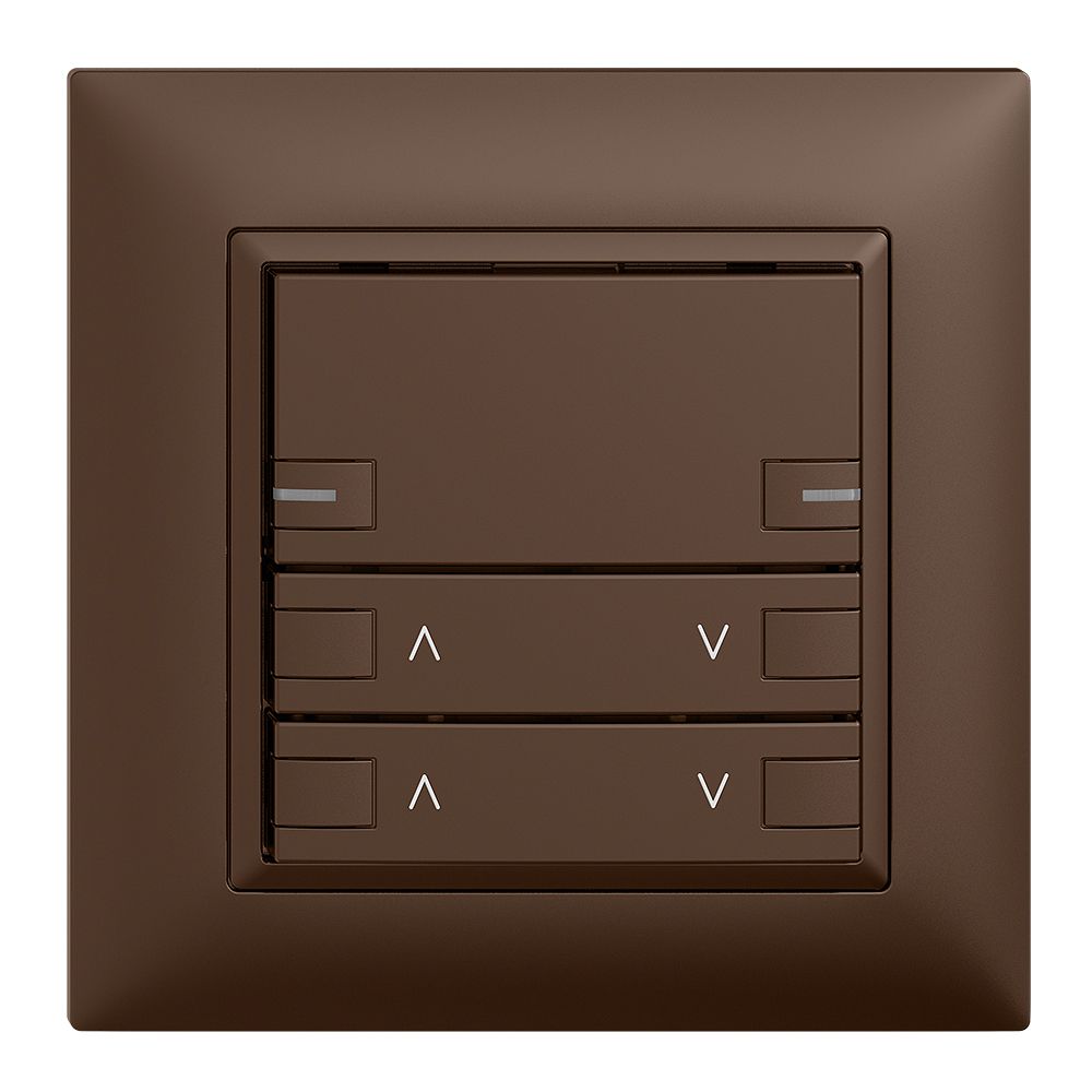 UP-Frontset EDIZIOdue zeptrionAIR Motor 2K ohne Bezeichnung mit LED coffee