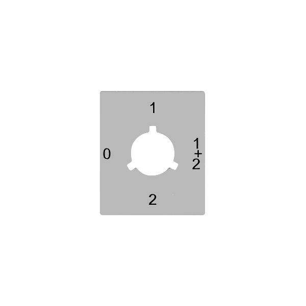 Disco indicatore FLF 0-1-1+2-2 per interr.rotativo FH