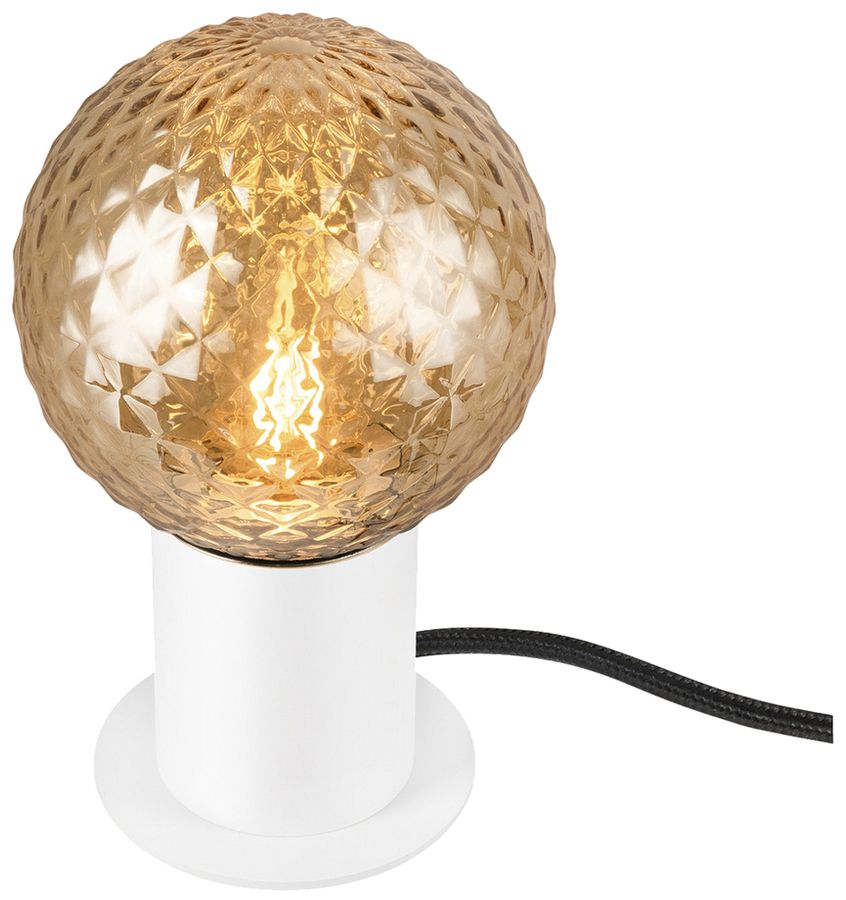 Tischleuchte SLV VARYT E14 1×6W Schalter Ø90×90mm weiss