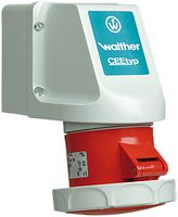 Wandsteckdose CEEtyp 5L 32A 6h Deckel abschliessbar