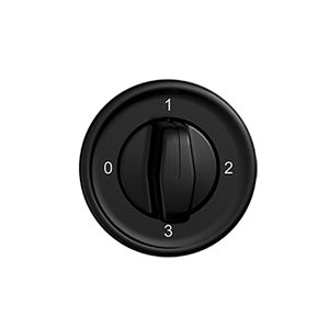 UP-Drehschalter STANDARDdue 5/2L schwarz mit Drehgriff