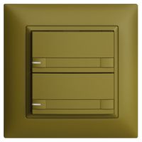 Poussoir KNX RGB ENC EDUE FMI, 250mW, a.LED RGB, papier, 2×pouss., C.2×T., ov