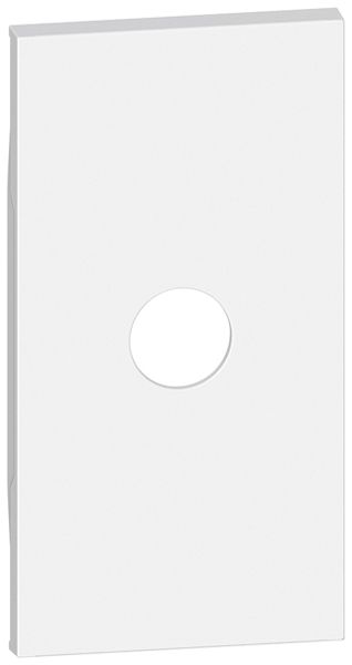 Cache Living Now pour TV 1 trou 2 modules blanc