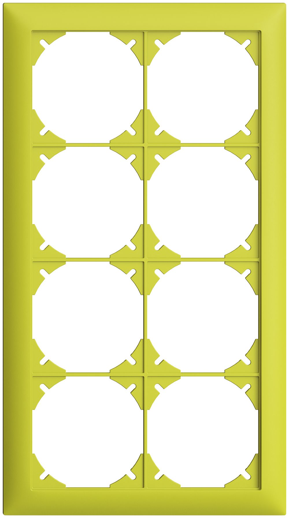 Abdeckrahmen EDIZIOdue 4×2 lemon