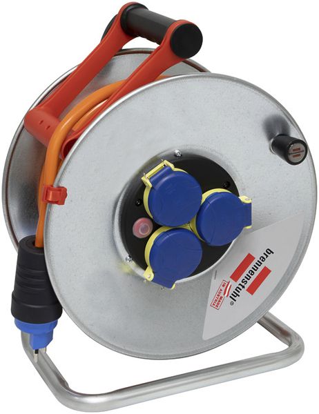 Enrouleur de câble Garant SK 290 Ø290mm 25m 3×2.5mm² 3×T13 acier gris IP55