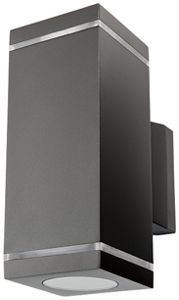 Applique SG Echo GU10 2×6.2W 700lm 830 IP54 REG dir./indir.147×90×223mm an