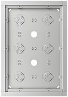 Boîtier AP Siedle 6× 232×332×36.5mm argent