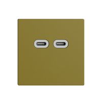 Steckdose USB 18W 2×Typ C Feller EDIZIOdue F 230V 3600mA olive