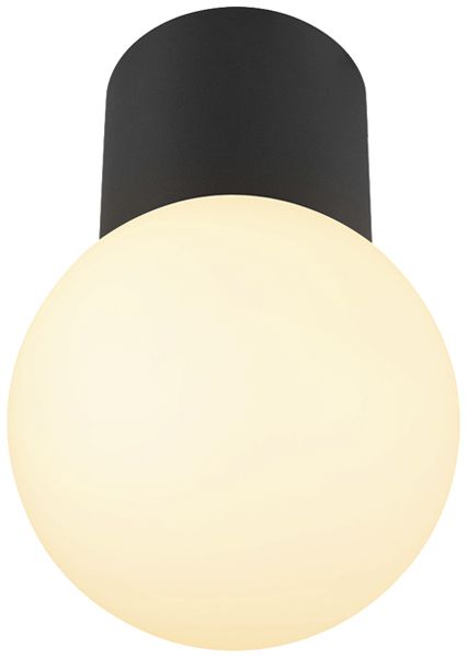 Plafoniera SLV VARYT E14 1×0…6W IP44 Ø120mm nero