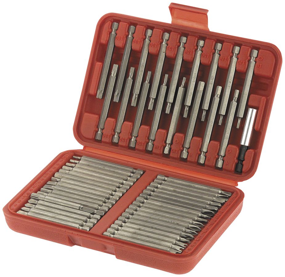 Sicherheits-Bit-Satz Cimco 50-teilig, 75mm Lang-Bits, Universalhalter