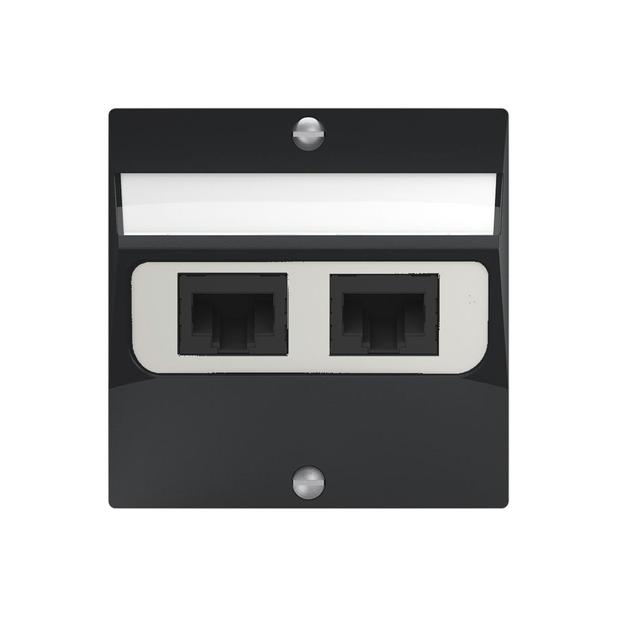 UP-Anschlussdose SIDUS 2×RJ45 anthrazit