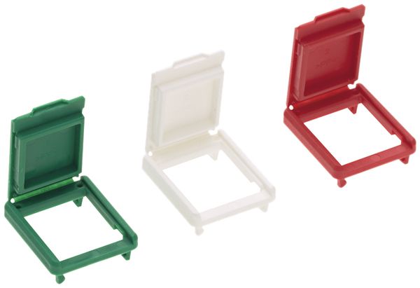 Protection antipoussière+code couleur jaune p.panneau distrib. HD s.halog.