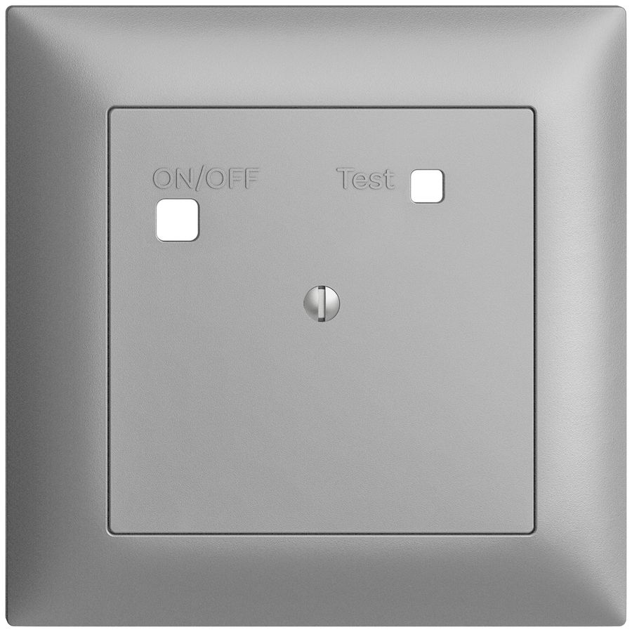 Frontset EDIZIOdue zu FI-Steckdose FMI, blind, silver