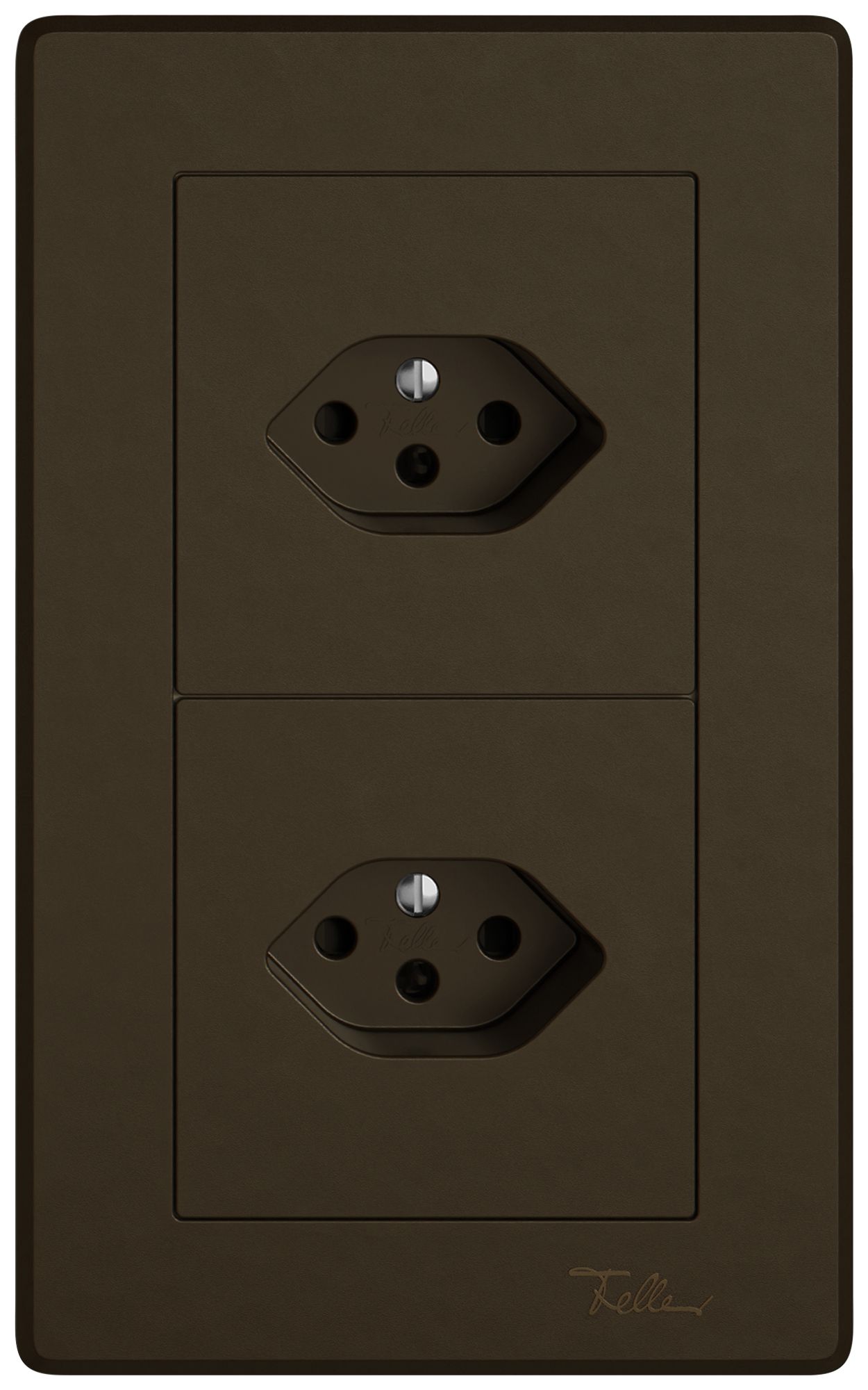 Combinaison ENC EDIZIO.liv SNAPFIX® 2×1 156×96mm 1×T13+1×T13 brun