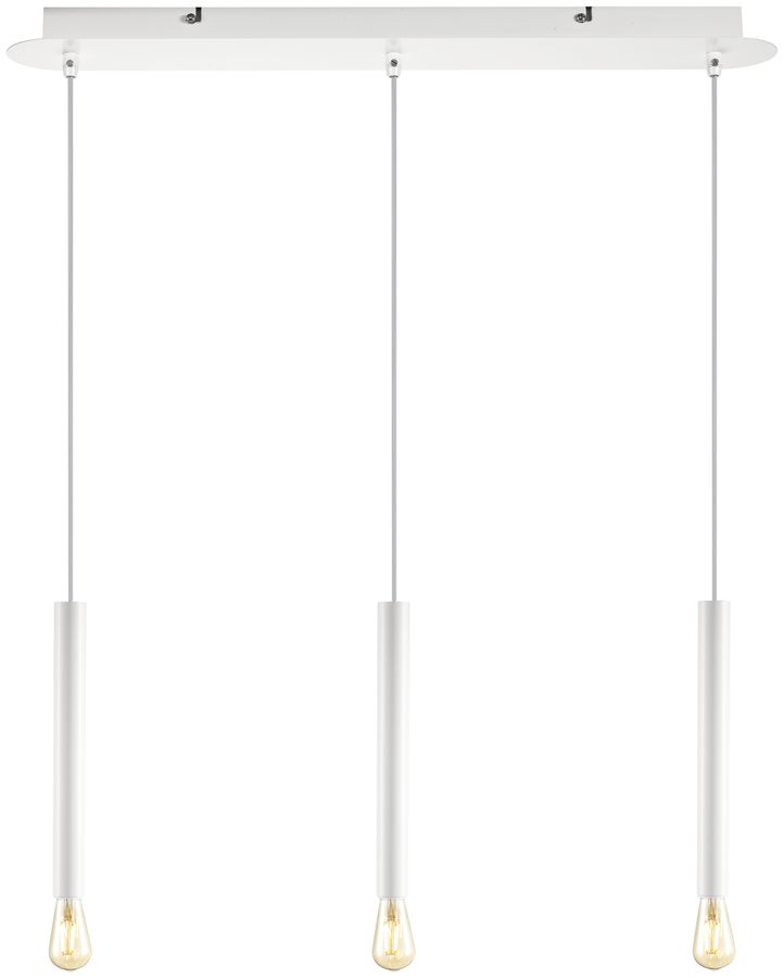 Deckenrosette SLV FITU 3×Ausgänge, L=600mm, weiss