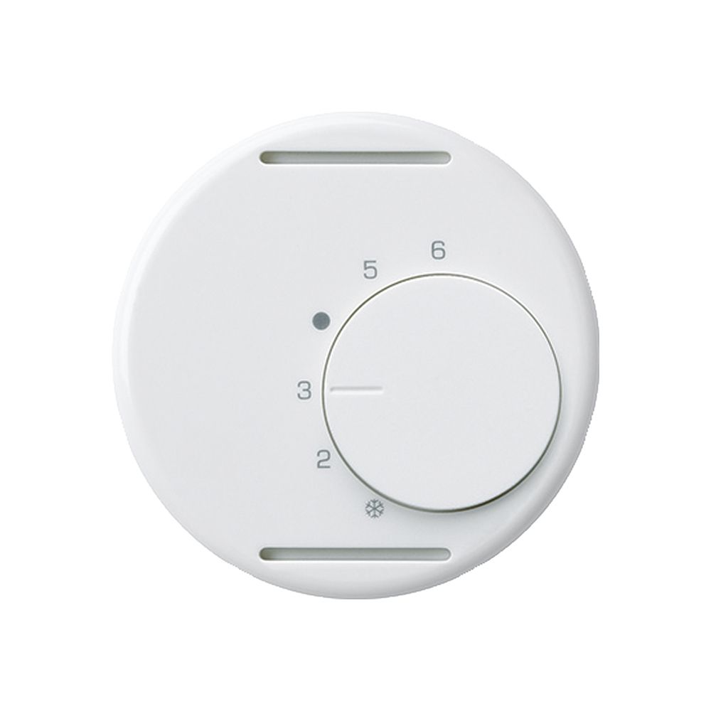 Disque frontal ENC BASICO blanc pour thermostat d'ambiance sans interrupteur