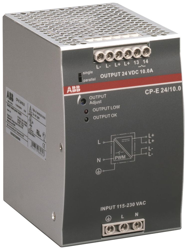 Schaltnetzteil ABB CP-E 24/10.0, IN:115/230VAC, OUT:24VDC/10A