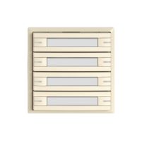 KNX-Taster RGB EDIZIO.liv SNAPFIX® Temperaturfüh.RGB-LED Pap.8×T 1-Tbed.cr