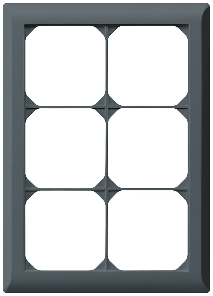 UP-Abdeckrahmen kallysto.line 3×2 anthrazit 152×212mm