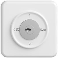 Interrupteur rotatif ENC STANDARDdue SNAPFIX® commut.2/1L serrure et 2 clés bc