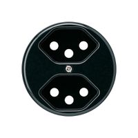 Frontscheibe basico 2×Typ 13 schwarz mit Kinderschutz