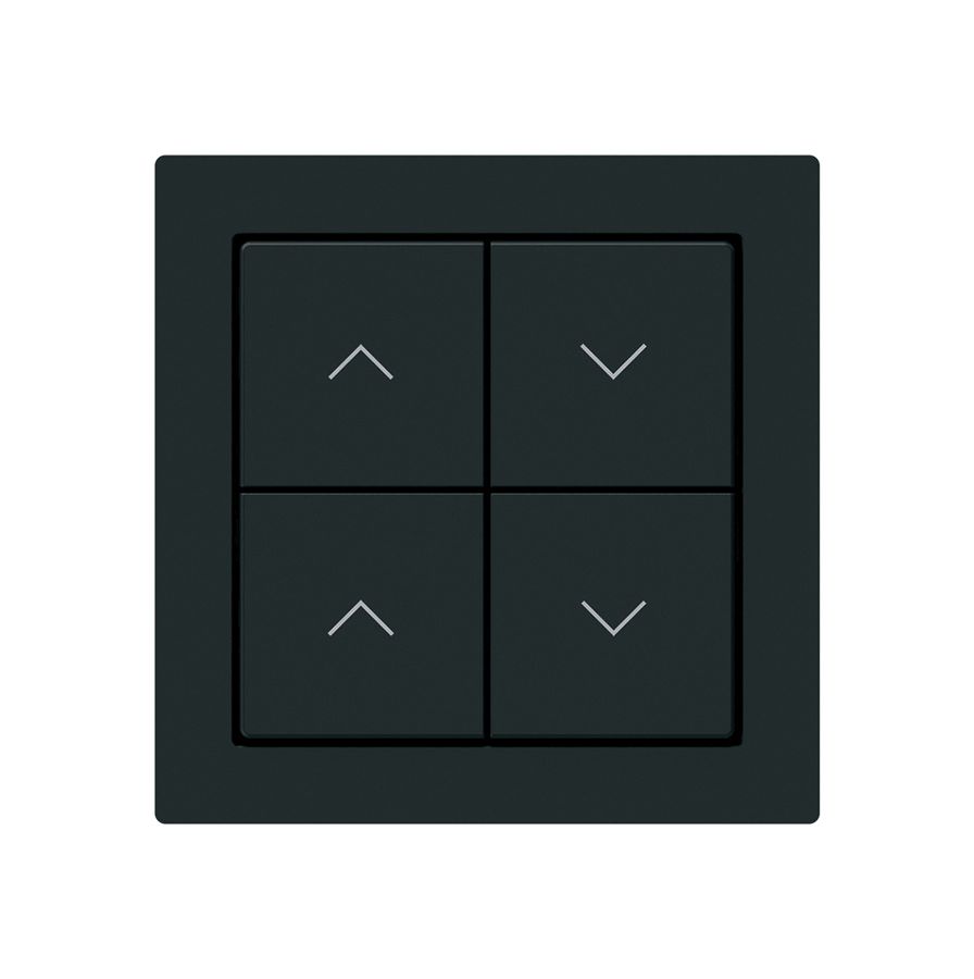 KNX-Storentaster Hager BA kallysto A 4-fach 60×60mm schwarz