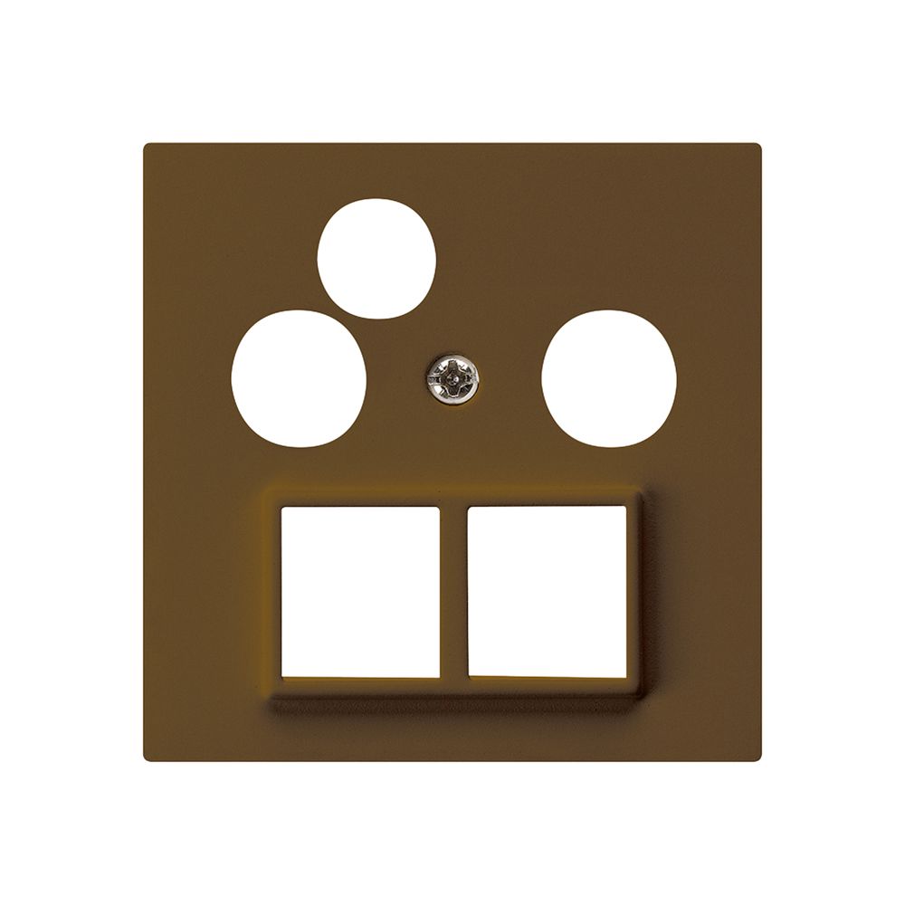 Frontplatte HMS kallysto für R/TV-Daten braun