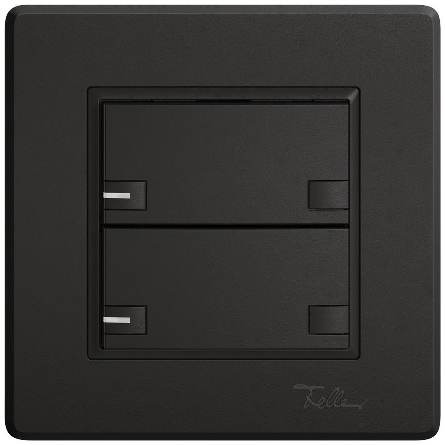 Poussoir KNX RGB ENC EDIZIO.liv SNAPFIX® capteur temp.RGB-LED 2× comm.2T no