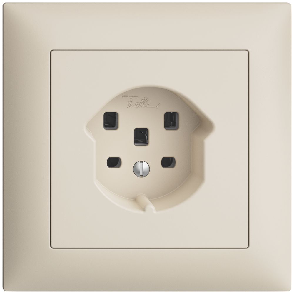 UP-Steckdose EDIZIOdue T25 16A crema, mit Steckklemmen