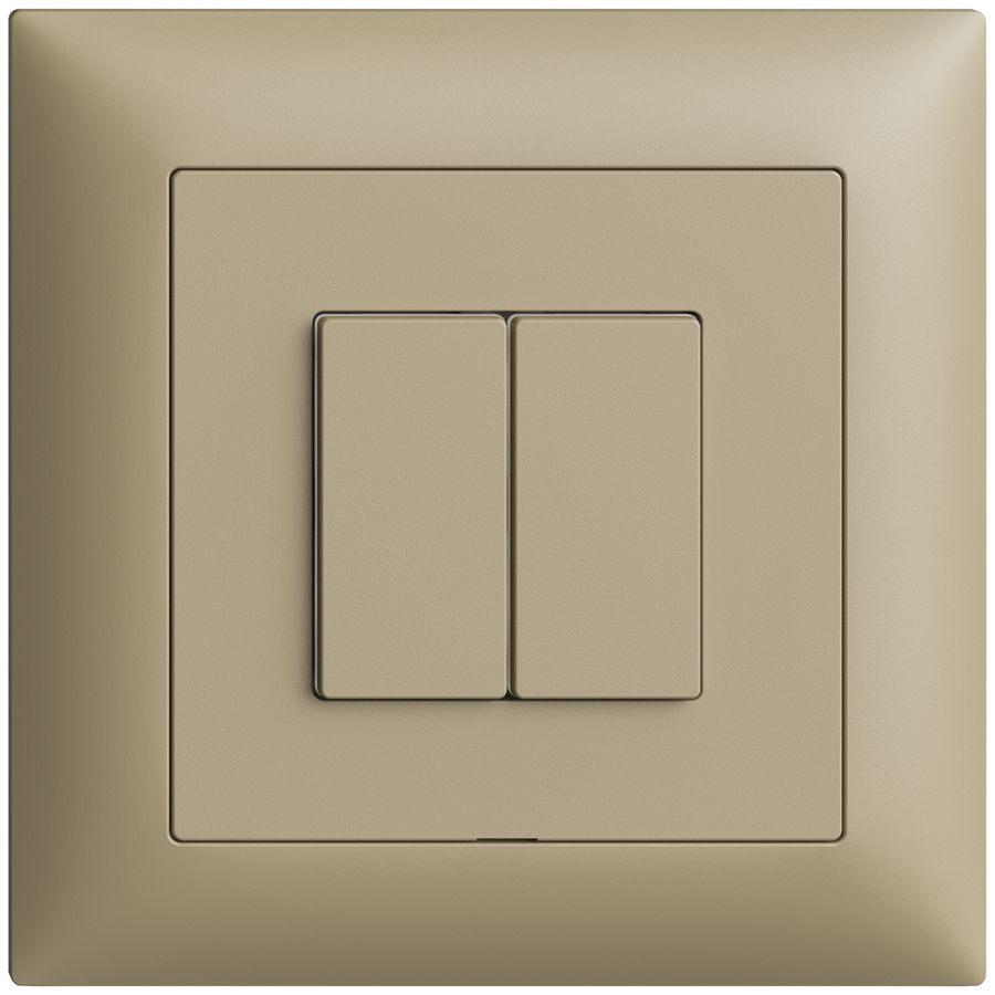 UP-Bedienaufsatz zu Druckschalter 2K/2T Edue Wiser sand