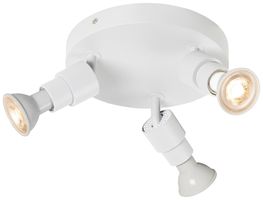 Spot SLV PURI 2.0 Basic CW GU10 3×6W VAR Ø180×71mm blanc