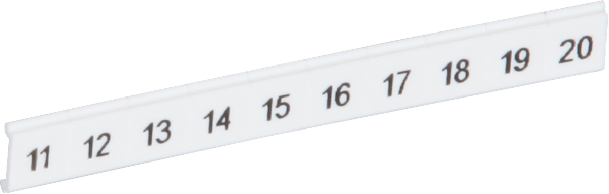 Ruban Zack ZBF plat 11…20 blanc impression horizontale à 10 étiquettes 5mm