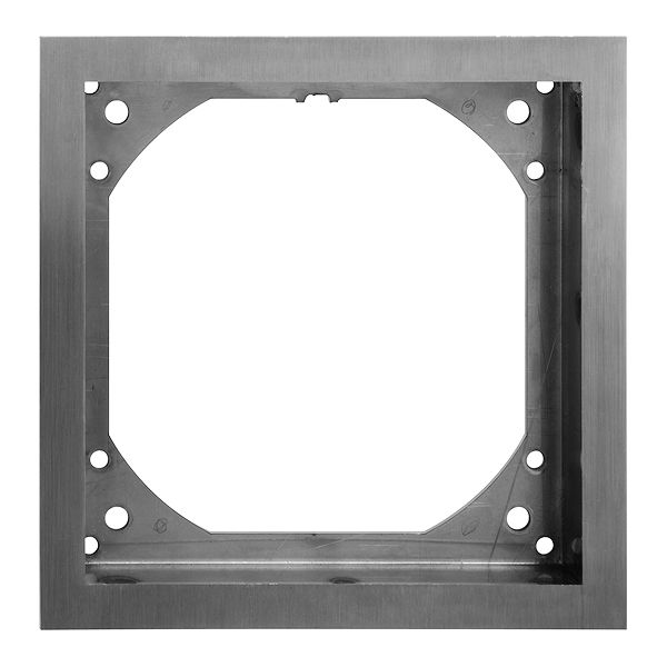 Cadre de fermeture FH acier-chrome poncé