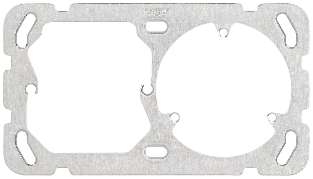 Befestigungsplatte Gr.I-I horizontal 137×77mm mit 3-Punkt Befestigung