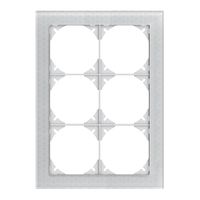 Abdeckrahmen EDIZIOdue prestige 3×2 glas ornament