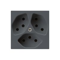 UP-Steckdose kallysto 3×T13 anthrazit