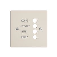 Frontplatte EDIZIOdue crema, französisch