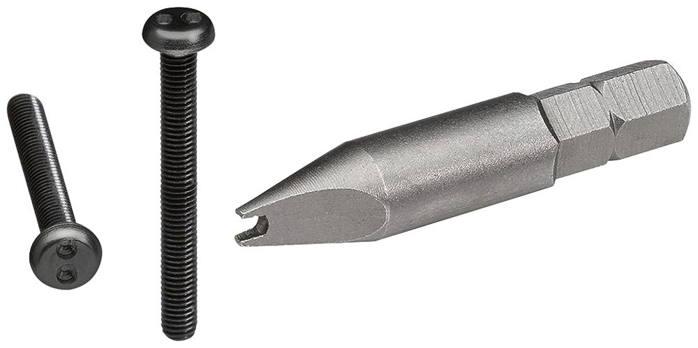 Vite anti-vandalismo Hager robusto IP55 26mm nero 20 pezzi con utensile