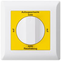 UP-Drehschalter kallysto.line für Rauchabzug Text deutsch weiss