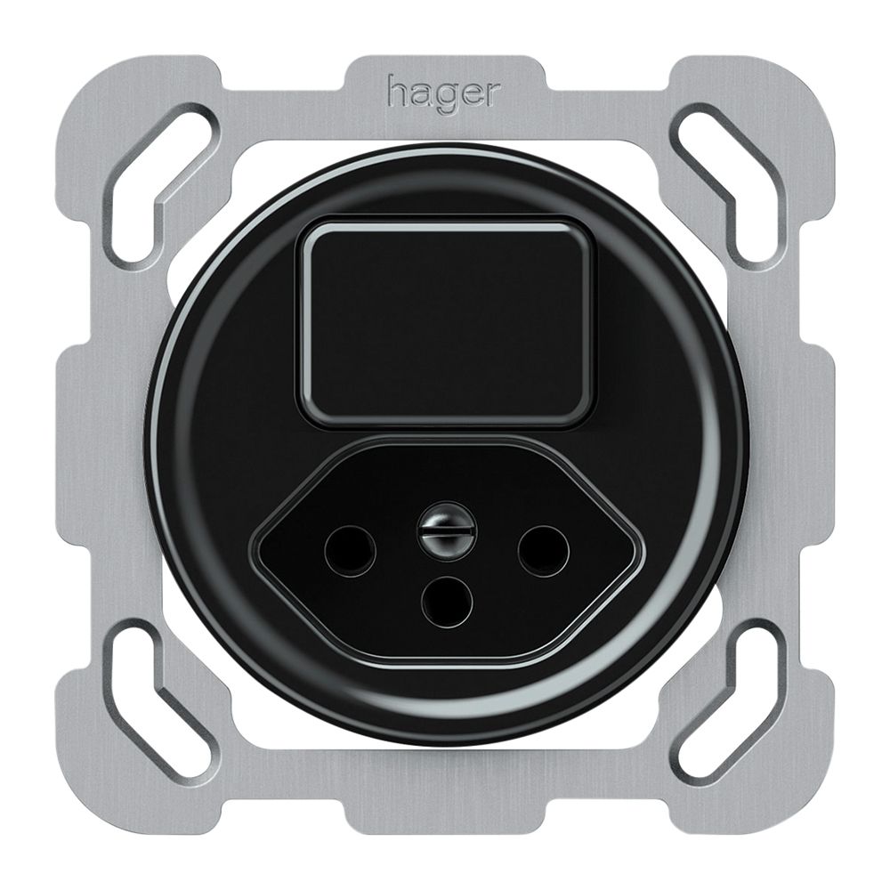 UP-Kombination origin 1×Taste 1CO+T13 1P 0<1 10A 230V 77×77mm schwarz