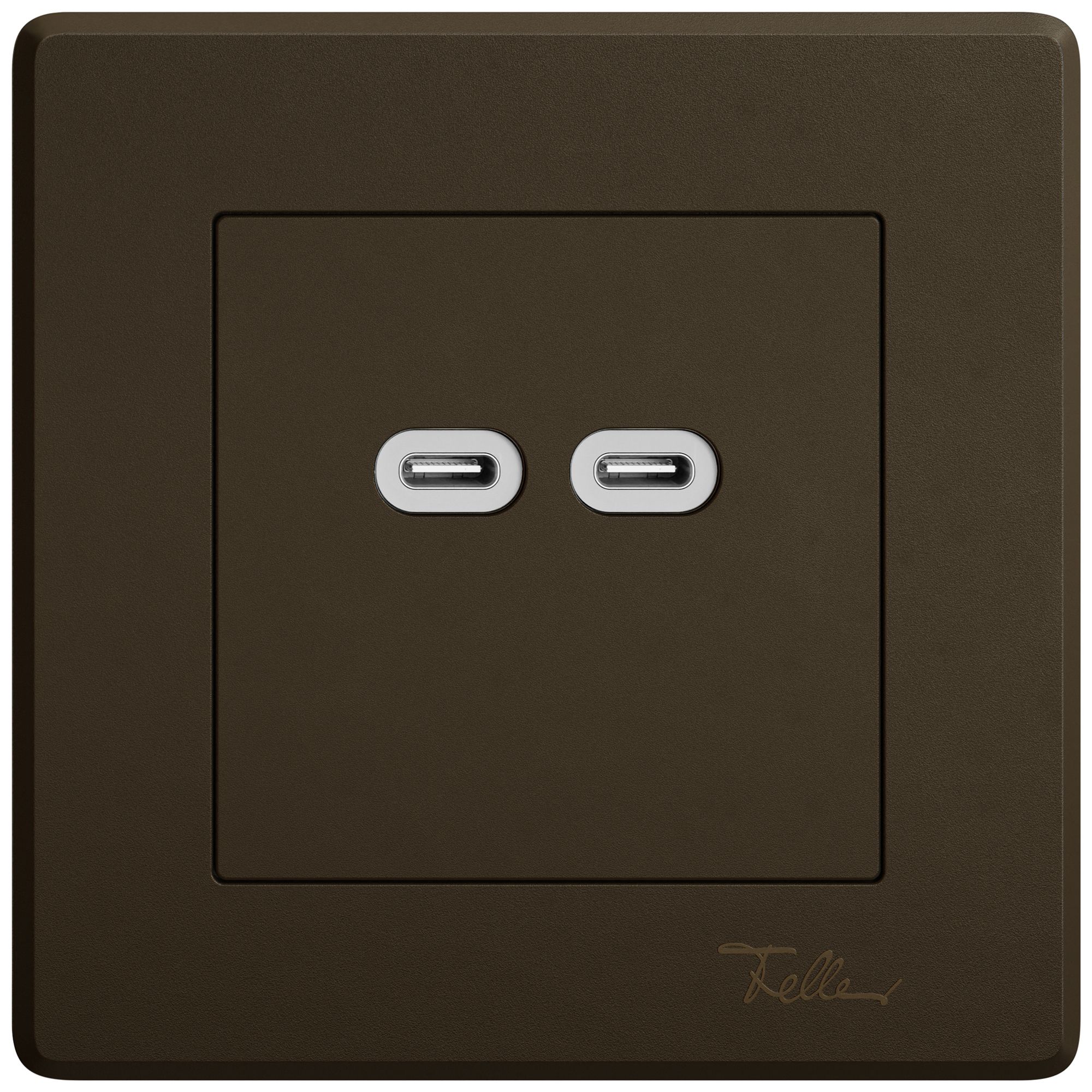 UP-USB-Ladesteckdose EDIZIO.liv SNAPFIX® 230VAC 18W 2×USB Typ C br