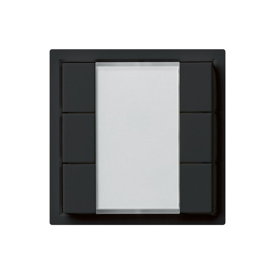 Poussoir universel ENC 6×KLA A avec LED noir