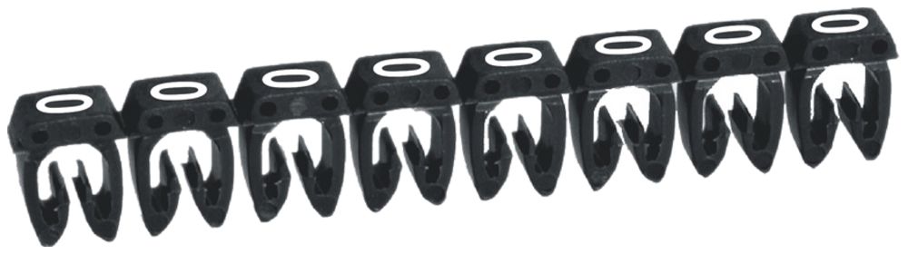 Bague-repère Legrand CAB 3, pour 1.5…2.5mm² impression: '0', noir