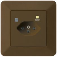 UP-Steckdose KTR T13 FI 30mA braun