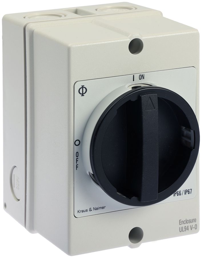 AP-EMV-Schalter K&N 20A/400V 0/3L sz/gu