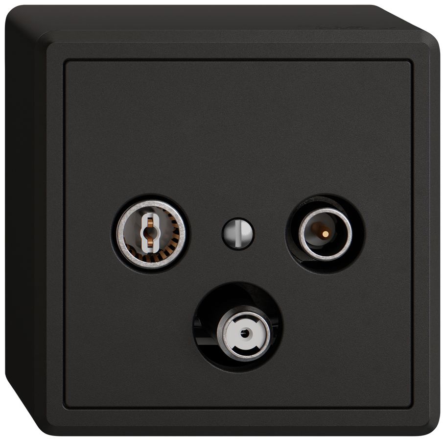 Prise antenne AP TV-R-SAT EDIZIO.liv SNAPFIX® DB52 prise de dérivation no