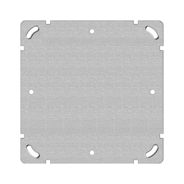 Plaque de fixation 2×2 137×137mm, sans alésage avec 8 trous