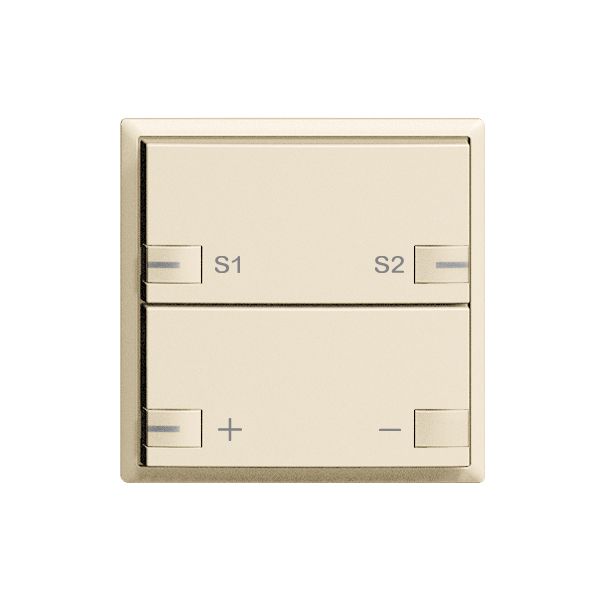Poussoir ENC ZEP dimmer-scène 1c/2t avec LED EDIZIOdue crema