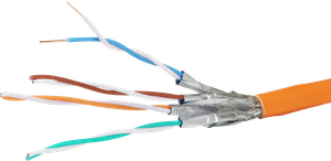 Datenkabel Dätwyler CU 7002 4P S/FTP, Kat.7 LS0H CPR Dca orange