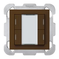 Tasto INC kallysto B KNX 4× LED RGB s/e-link marrone